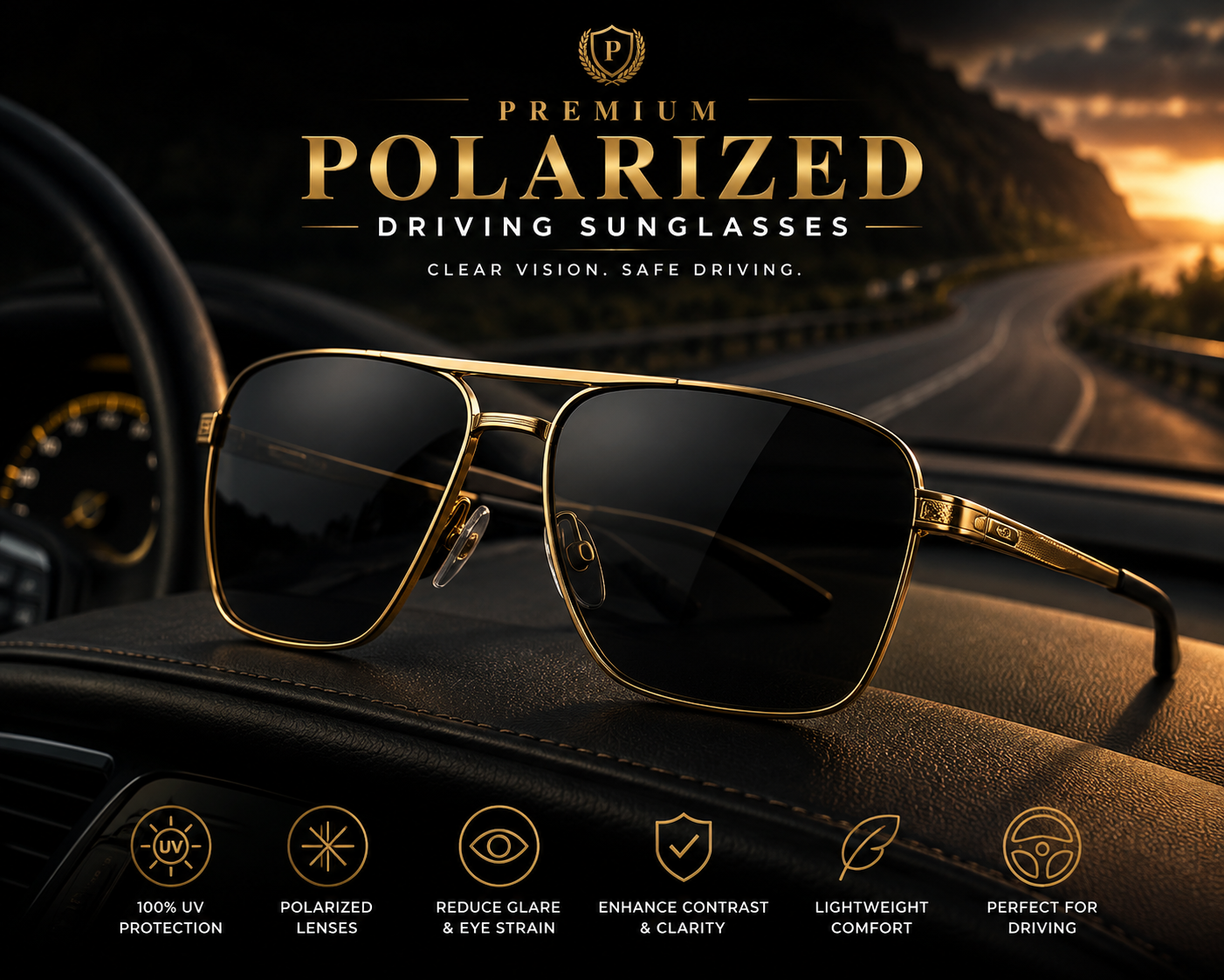 Premium Polarized Driving Sunglasses