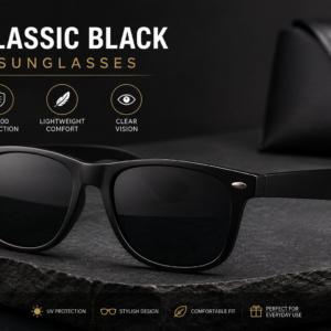 Classic Black UV400 Sunglasses