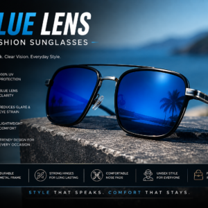 Blue Lens Fashion Sunglasses