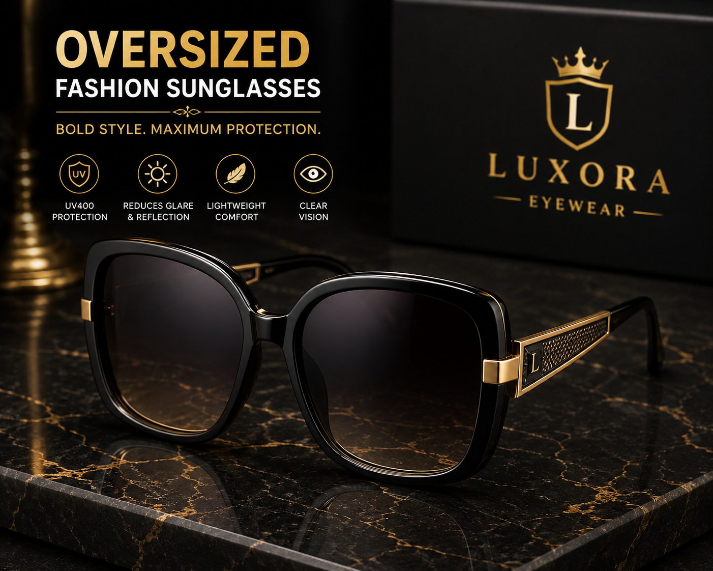 Oversized Fashion Sunglasses