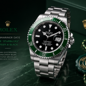 Luxury Submariner Starbucks Green Bezel Black Dial Automatic Watch