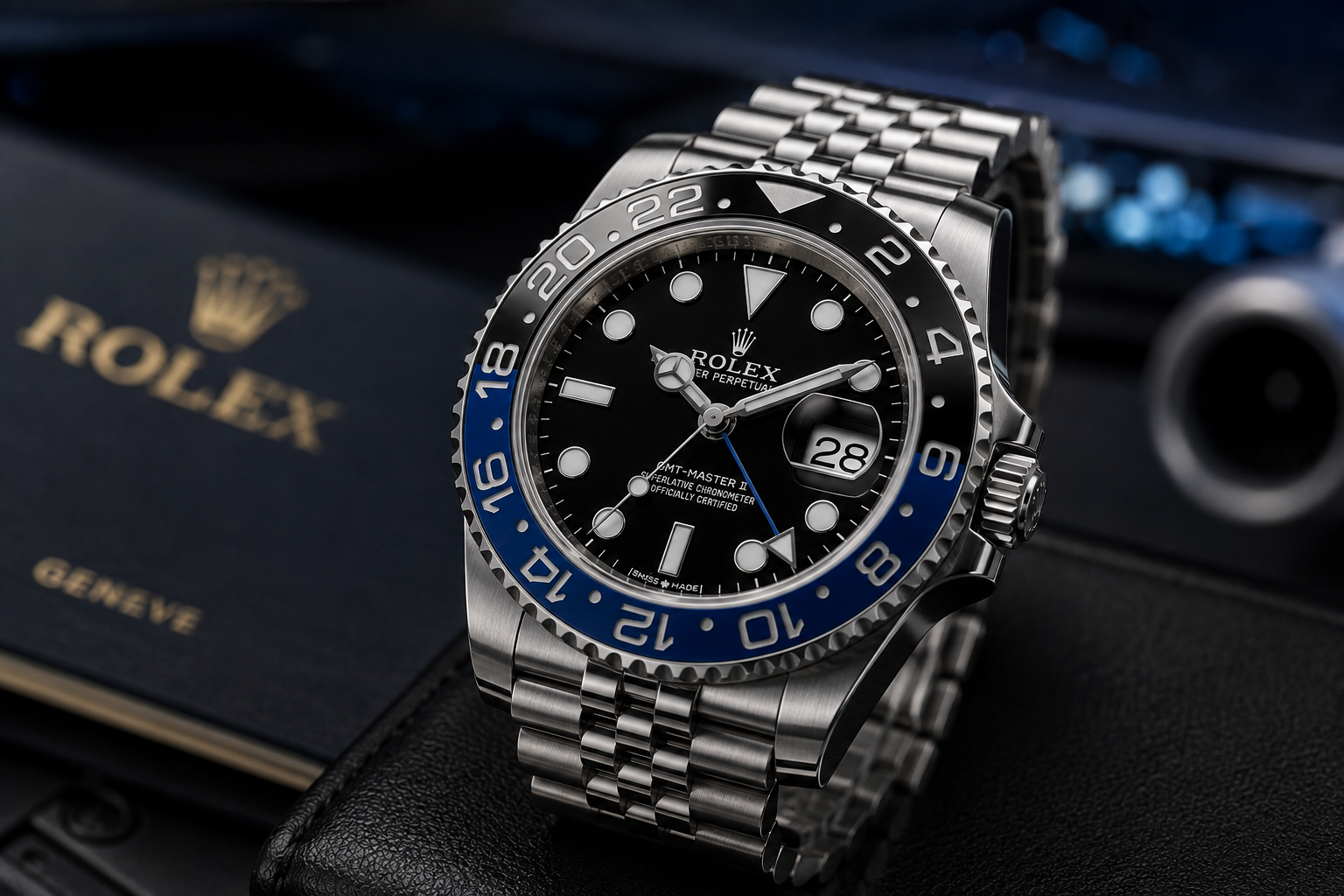 Luxury GMT-Master II Batman Black Blue Bezel Automatic Watch